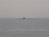 USS Hartford preparing to submerge